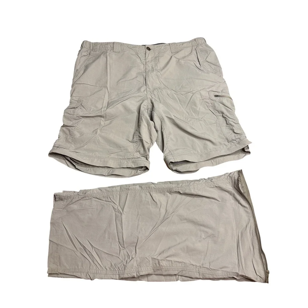 Columbia Silver Ridge Convertible Cargo Pants Mens 40x32‎ Gray Omni-Shade AM8004